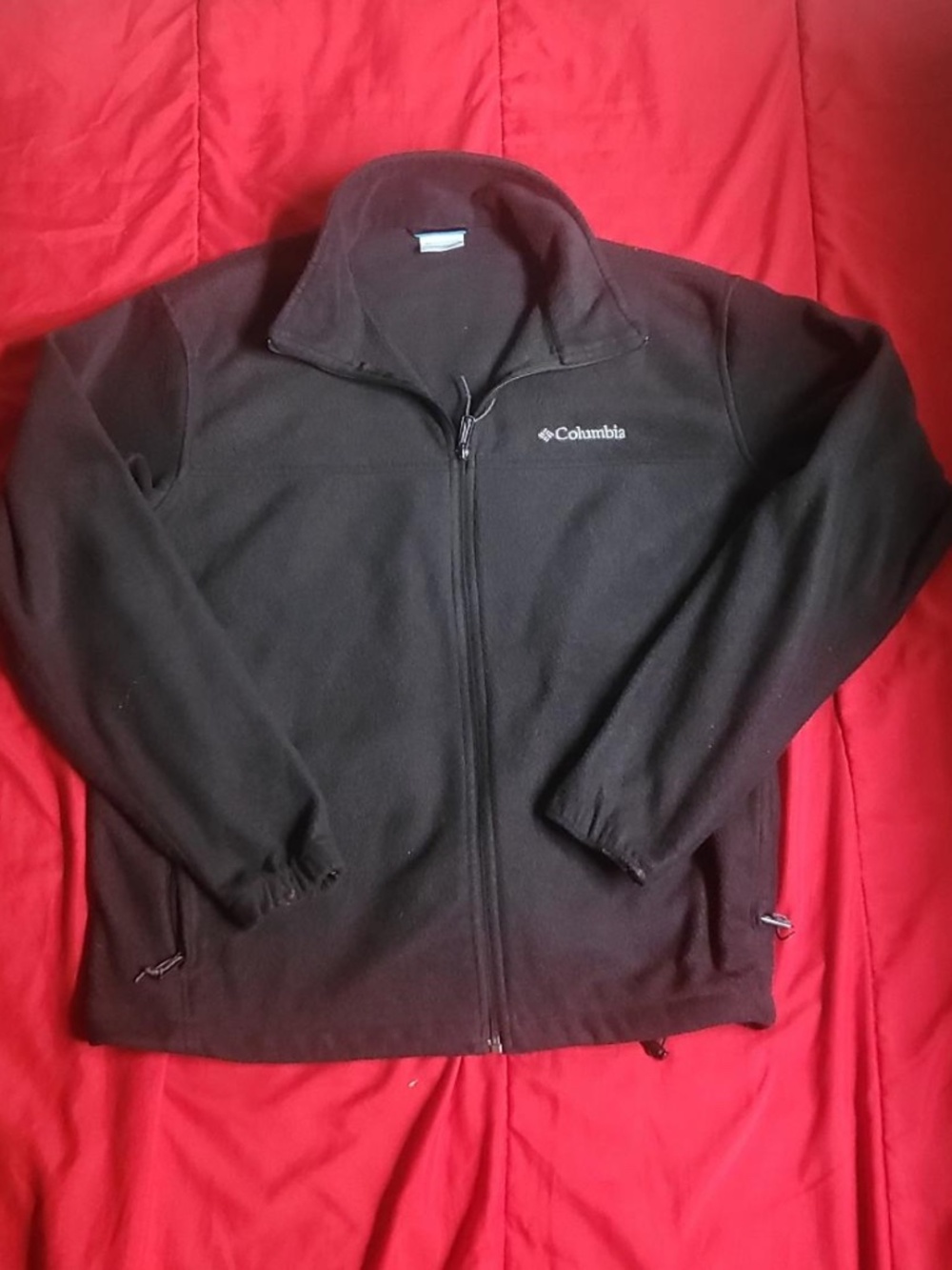 Columbia Black Fleece Jacket Size XL